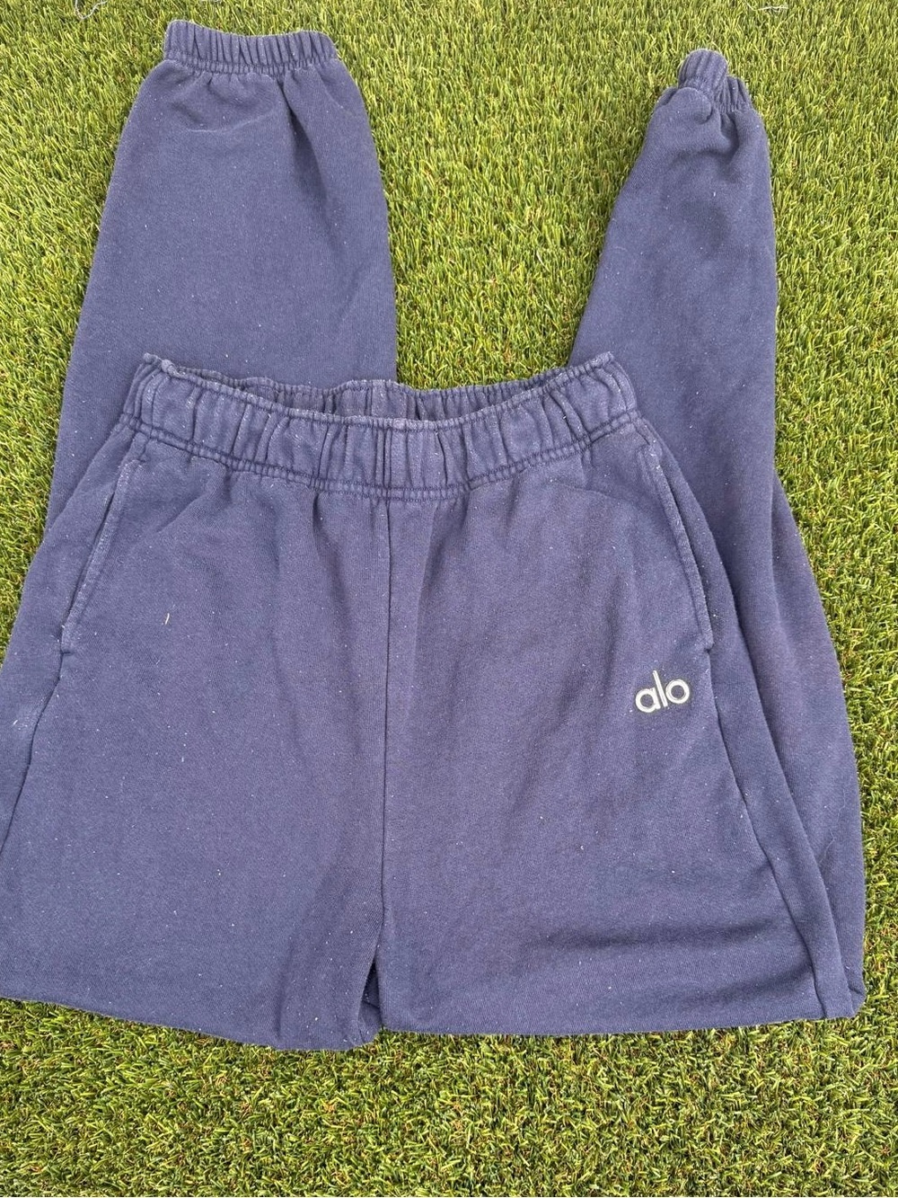 ALO Yoga Kids Navy Blue Jogger Sweatpants